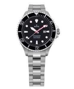 Ratio FreeDiver Sapphire Stainless Steel Black Dial Automatic RTFL831 200M Women's Watch