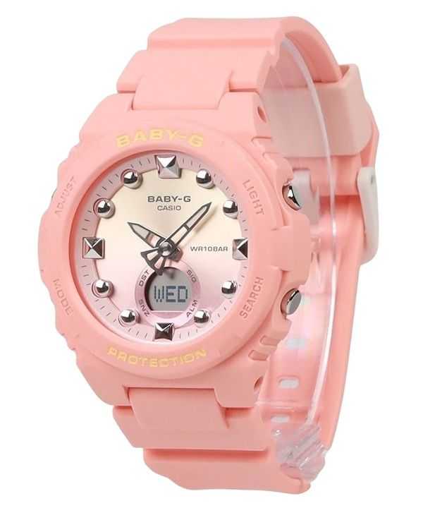 Casio Baby-G Analog Digital Resin Strap Pink Dial Quartz BGA-320-4A1 100M Women's Watch