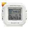 Casio Baby-G Plus Digital White Resin Strap Quartz BGD-10L-7 100M Women's Watch With Extra Band Loops