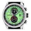 Festina Timeless Chronograph Leather Strap Green Dial Quartz F20695-3 100M Men's Watch