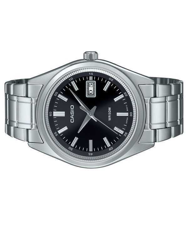 Casio Standard Analog Stainless Steel Black Dial Quartz MTP-B180D-1A1V Men's Watch