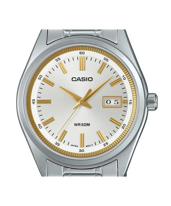 Casio Standard Analog Stainless Steel Silver Dial Quartz MTP-B180D-7AV Men's Watch