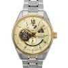 Orient Star Contemporary Stainless Steel Skeleton Champagne Dial Automatic RE-AV0124G 100M Men's Watch