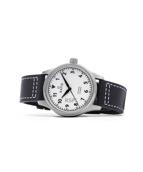 Ratio Skysurfer Pilot Full Luminous Dial Leather Automatic RTS307 200M Mens Watch